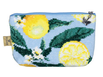 Изображение товара "LEMONS AND LEAVES Feiler шенилловая косметичка от Feiler"