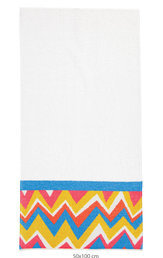 Изображение товара "CRAZY ZIGZAG BORDER Feiler полотенце от Archive"