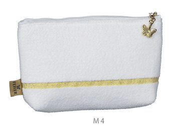 Изображение товара "LA GLAMOUR Feiler (weiss - gold) шенилловая косметичка от Feiler"