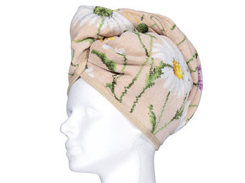 Изображение товара "DAISY FIELD BEIGE Feiler шенилловый тюрбан для сауны и бани от Feiler"