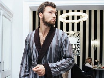 Изображение товара "Les Jacquards - Streifen халат Christian Fischbacher  от Christian Fischbacher"