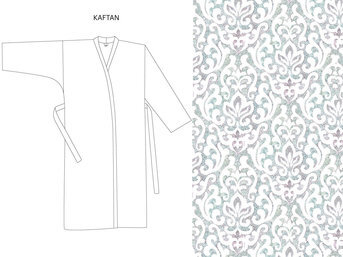 Изображение товара "PIROUETTE KAFTAN Christian Fischbacher легкий халат от Archive"