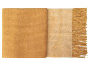 Изображение товара "HORIZON (yellow ocher) ELVANG DENMARK плед от ELVANG denmark"