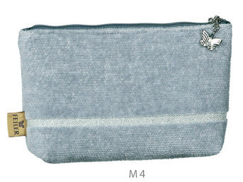 Изображение товара "LA GLAMOUR Feiler (stahlgrau - silber) шенилловая косметичка от Feiler"