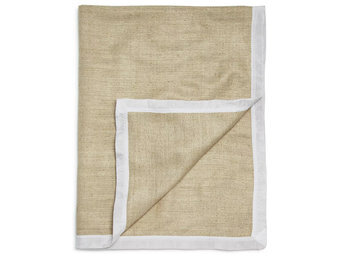 Изображение товара "HERRINGBONE SILK THROW GINGERLILY плед шелковый (BUISCUIT) от GINGERLILY"