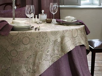 Изображение товара "INTARSIO Leitner Leinen льняная скатерть в тонах от LEITNER LEINEN"
