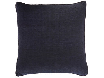 Изображение товара "ST MAWES SILK NAVY декоративная наволочка GINGERLILY (шелк и лен) от Archive"