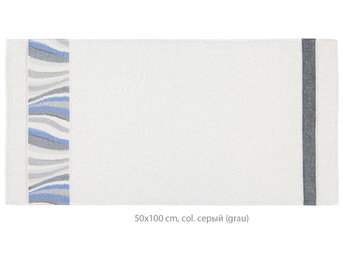 Изображение товара "WAVE BLUE BORDER Feiler махровое полотенце от Archive"