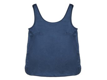 Изображение товара "SILK CAMISOLE шелковая майка GINGERLILY (bleu marine) от Archive"