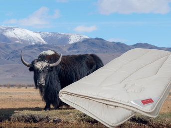 Изображение товара "PURE YAK -  WOOL HEFEL зимнее одеяло с шерстью от Archive"