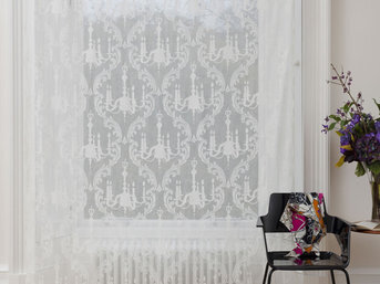 Изображение товара "CHANDELIER MADRAS PANEL MYB Textiles кружевное панно из мадраса от MYB Textiles "